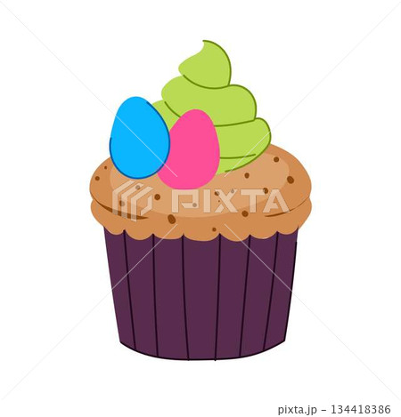 Easter cupcake decorating spring holiday dessert celebrating 134418386
