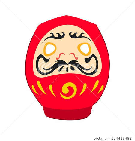 Daruma doll representing japanese culture and good luck 134418482