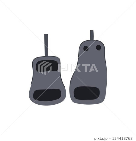 Car pedals controlling acceleration and braking 134418768