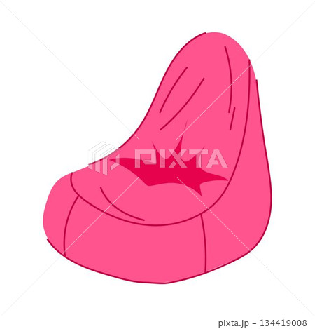 Pink bean bag chair for modern home comfort Pink bean bag chair for modern home comfort 134419008