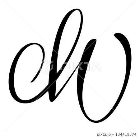Capital vector letter m in elegant script font. Black alphabet typography design element monogram for branding initial Capital vector letter m in elegant script font. Black alphabet typography design element monogram for branding initial 134419374