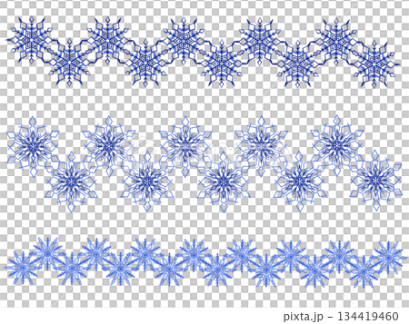 雪花裝飾邊框圖案 134419460
