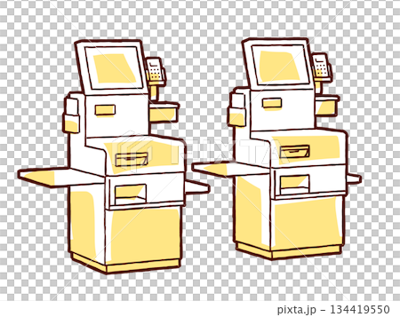 Self cash register Self cash register 134419550