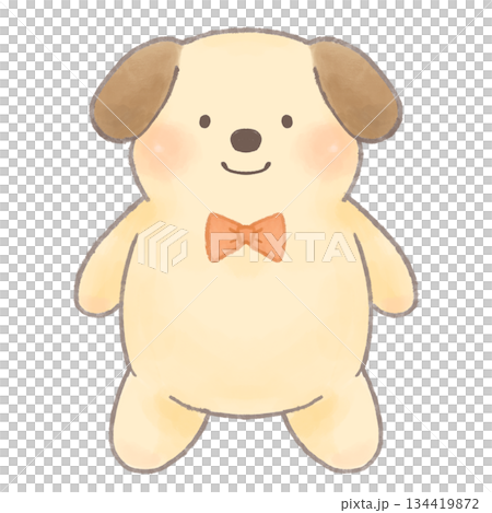 Cute dog illustrations with a gentle touch - for children and daycare materials 134419872