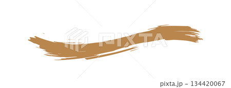 墨で描いたシンプルな金のラインイラスト 墨で描いたシンプルな金のラインイラスト 134420067