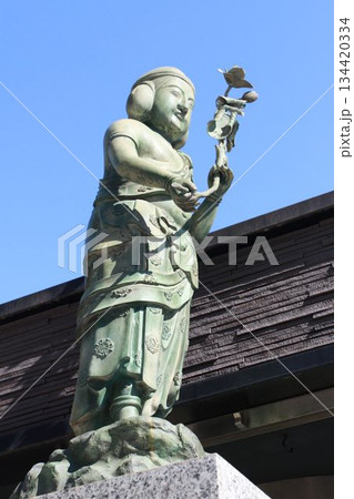 深川不動尊の矜迦羅童子像 134420334