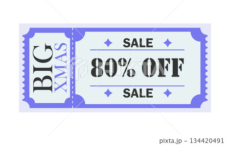 Big Xmas Sale 80% Off Christmas Discount Ticket Coupon 134420491
