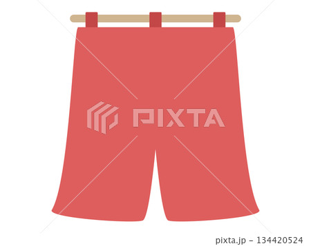 赤い2巾のれん 赤い2巾のれん 134420524