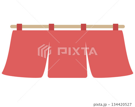 赤い3巾のれん 赤い3巾のれん 134420527