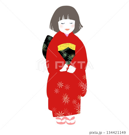 着物の女の子 134421149