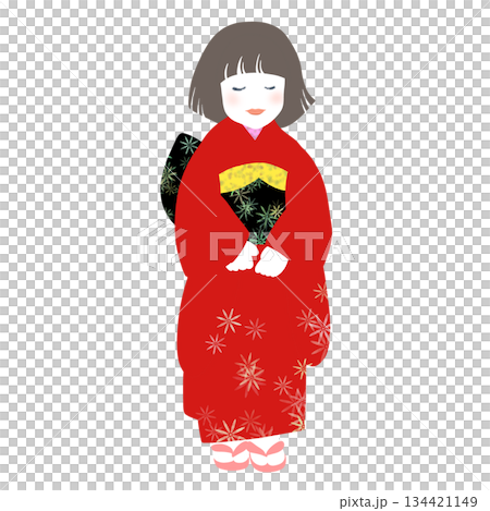 着物の女の子 134421149
