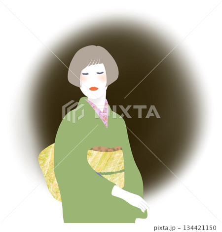 着物の女性 134421150
