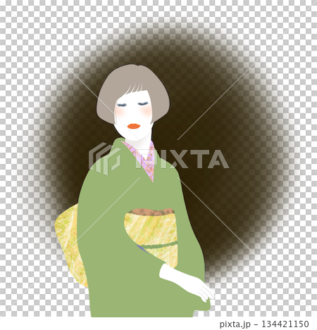 着物の女性 134421150