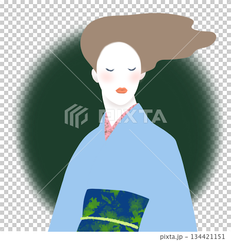 着物の女性 着物の女性 134421151