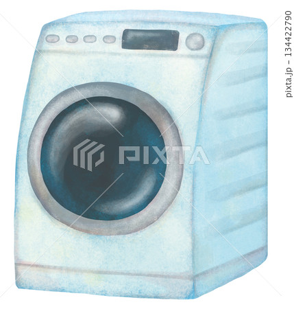 ドラム式洗濯機のイラスト ドラム式洗濯機のイラスト 134422790