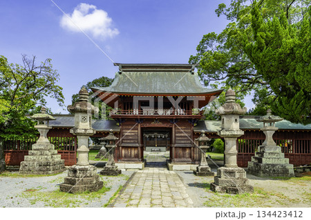 筑後吉井 素戔嗚神社 神門 福岡県うきは市 筑後吉井 素戔嗚神社 神門 福岡県うきは市 134423412