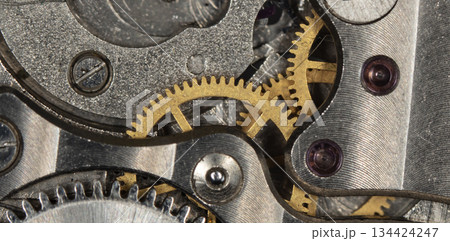 clockwork old mechanical watch, high resolution and detail clockwork old mechanical watch, high resolution and detail 134424247