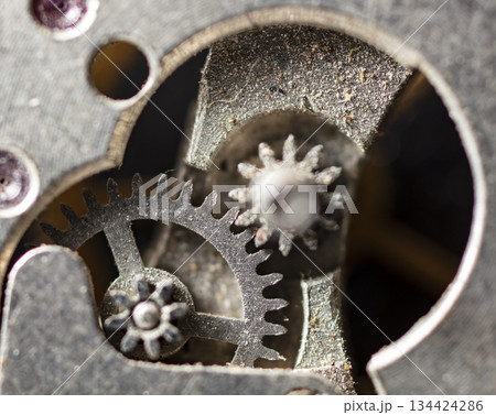 clockwork old mechanical watch, high resolution and detail clockwork old mechanical watch, high resolution and detail 134424286