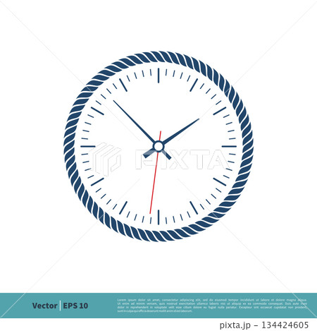 Wall Clock Icon Vector Logo Template Illustration Design. Vector EPS 10. Wall Clock Icon Vector Logo Template Illustration Design. Vector EPS 10. 134424605