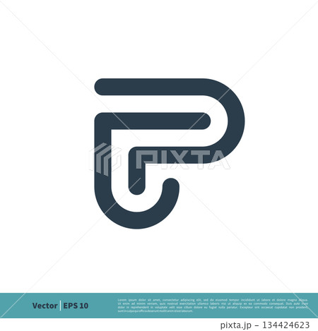 Letter P Icon Vector Logo Template Illustration Design. Vector EPS 10. Letter P Icon Vector Logo Template Illustration Design. Vector EPS 10. 134424623
