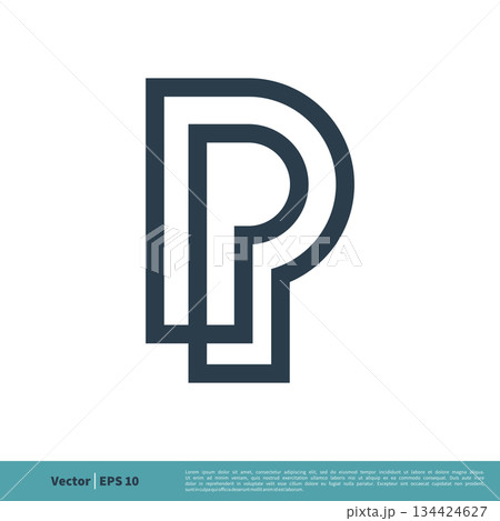 Letter P Icon Vector Logo Template Illustration Design. Vector EPS 10. Letter P Icon Vector Logo Template Illustration Design. Vector EPS 10. 134424627