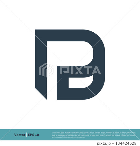D P Letter Icon Vector Logo Template Illustration Design. Vector EPS 10. D P Letter Icon Vector Logo Template Illustration Design. Vector EPS 10. 134424629