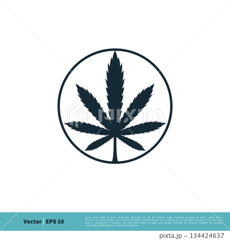 Hemp Leaf, Marijuana, Ganja Icon Vector Logo Template Illustration Design. Vector EPS 10. Hemp Leaf, Marijuana, Ganja Icon Vector Logo Template Illustration Design. Vector EPS 10. 134424637