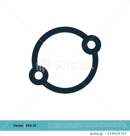 Connection Circle Ring Icon Vector Logo Template Illustration Design. Vector EPS 10. Connection Circle Ring Icon Vector Logo Template Illustration Design. Vector EPS 10. 134424707