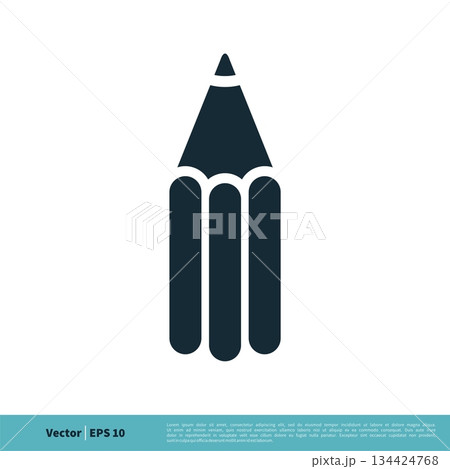 Pencil Icon Vector Logo Template Illustration Design. Vector EPS 10. Pencil Icon Vector Logo Template Illustration Design. Vector EPS 10. 134424768