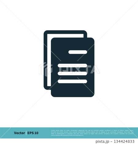 Document Form Icon Vector Logo Template Illustration Design. Vector EPS 10. 134424833