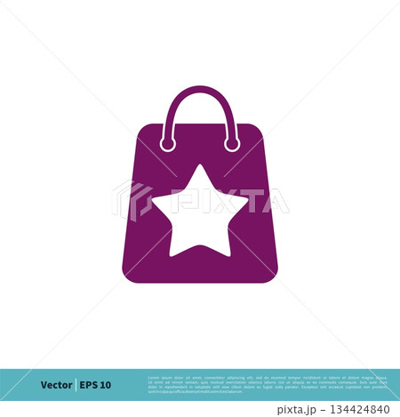 Shopping Bag Icon Vector Logo Template Illustration Design. Vector EPS 10. Shopping Bag Icon Vector Logo Template Illustration Design. Vector EPS 10. 134424840