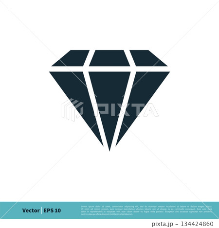 Diamond Stone Icon Vector Logo Template Illustration Design. Vector EPS 10. Diamond Stone Icon Vector Logo Template Illustration Design. Vector EPS 10. 134424860