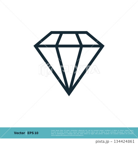 Diamond Stone Icon Vector Logo Template Illustration Design. Vector EPS 10. Diamond Stone Icon Vector Logo Template Illustration Design. Vector EPS 10. 134424861