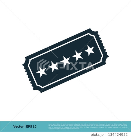 Ticket Icon Vector Logo Template Illustration Design. Vector EPS 10. Ticket Icon Vector Logo Template Illustration Design. Vector EPS 10. 134424932