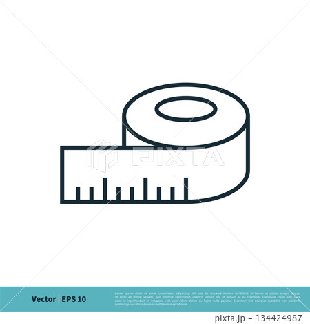 Measure Ruler Icon Vector Logo Template Illustration Design. Vector EPS 10. Measure Ruler Icon Vector Logo Template Illustration Design. Vector EPS 10. 134424987