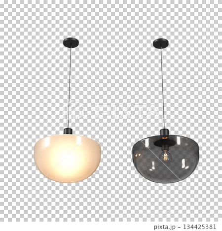 chandelier on the ceiling isolated on transparent background, hanging lamp, pendant light, 3D illustration, cg render chandelier on the ceiling isolated on transparent background, hanging lamp, pendant light, 3D illustration, cg render 134425381