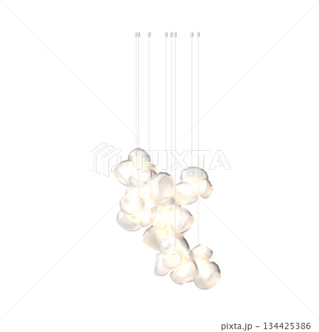 chandelier on the ceiling isolated on transparent background, hanging lamp, pendant light, 3D illustration, cg render chandelier on the ceiling isolated on transparent background, hanging lamp, pendant light, 3D illustration, cg render 134425386