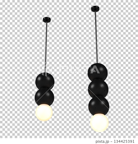 chandelier on the ceiling isolated on transparent background, hanging lamp, pendant light, 3D illustration, cg render chandelier on the ceiling isolated on transparent background, hanging lamp, pendant light, 3D illustration, cg render 134425391