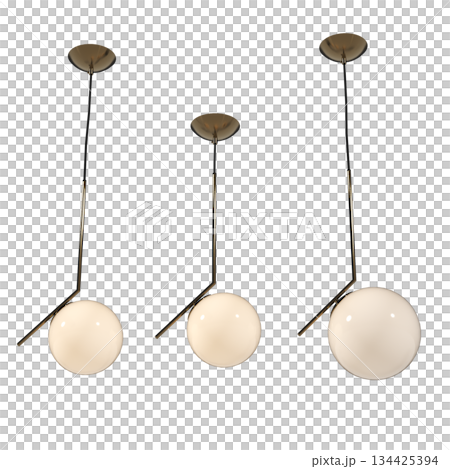 chandelier on the ceiling isolated on transparent background, hanging lamp, pendant light, 3D illustration, cg render chandelier on the ceiling isolated on transparent background, hanging lamp, pendant light, 3D illustration, cg render 134425394