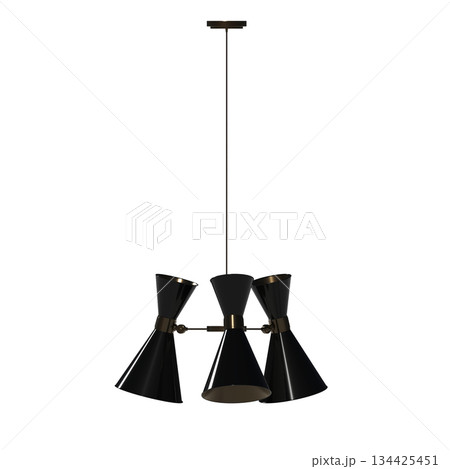 chandelier on the ceiling isolated on transparent background, hanging lamp, pendant light, 3D illustration, cg render chandelier on the ceiling isolated on transparent background, hanging lamp, pendant light, 3D illustration, cg render 134425451