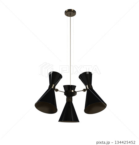 chandelier on the ceiling isolated on transparent background, hanging lamp, pendant light, 3D illustration, cg render chandelier on the ceiling isolated on transparent background, hanging lamp, pendant light, 3D illustration, cg render 134425452