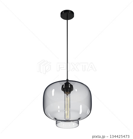 chandelier on the ceiling isolated on transparent background, hanging lamp, pendant light, 3D illustration, cg render chandelier on the ceiling isolated on transparent background, hanging lamp, pendant light, 3D illustration, cg render 134425473
