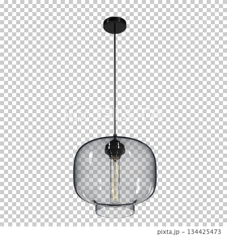 chandelier on the ceiling isolated on transparent background, hanging lamp, pendant light, 3D illustration, cg render chandelier on the ceiling isolated on transparent background, hanging lamp, pendant light, 3D illustration, cg render 134425473
