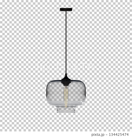 chandelier on the ceiling isolated on transparent background, hanging lamp, pendant light, 3D illustration, cg render chandelier on the ceiling isolated on transparent background, hanging lamp, pendant light, 3D illustration, cg render 134425474