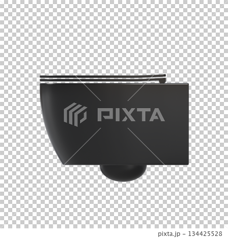 Lavatory pan isolated on a transparent background, bidet, 3D illustration, and CG render Lavatory pan isolated on a transparent background, bidet, 3D illustration, and CG render 134425528