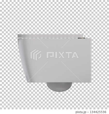 Lavatory pan isolated on a transparent background, bidet, 3D illustration, and CG render Lavatory pan isolated on a transparent background, bidet, 3D illustration, and CG render 134425536