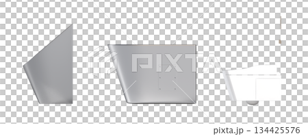 Lavatory pan isolated on a transparent background, bidet, 3D illustration, and CG render Lavatory pan isolated on a transparent background, bidet, 3D illustration, and CG render 134425576