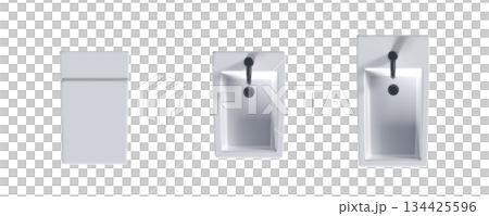 Lavatory pan isolated on a transparent background, bidet, 3D illustration, and CG render Lavatory pan isolated on a transparent background, bidet, 3D illustration, and CG render 134425596