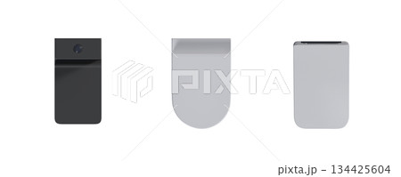 Lavatory pan isolated on a transparent background, bidet, 3D illustration, and CG render Lavatory pan isolated on a transparent background, bidet, 3D illustration, and CG render 134425604