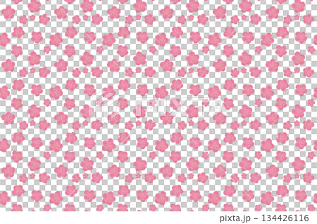 Plum Watercolor Seamless Pattern Japanese Pattern Spring New Year Flower Background Material Design Material 134426116